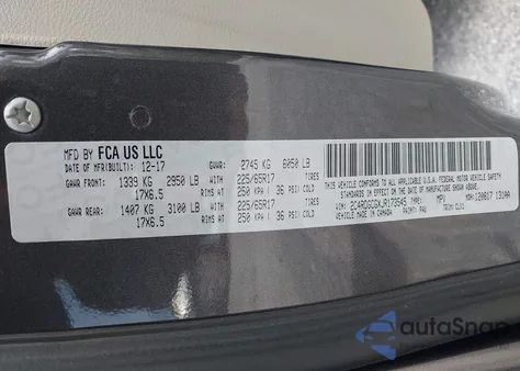 2018 Dodge Grand Caravan Sxt from USA, damaged, VIN 2C4RDGCGXJR173545